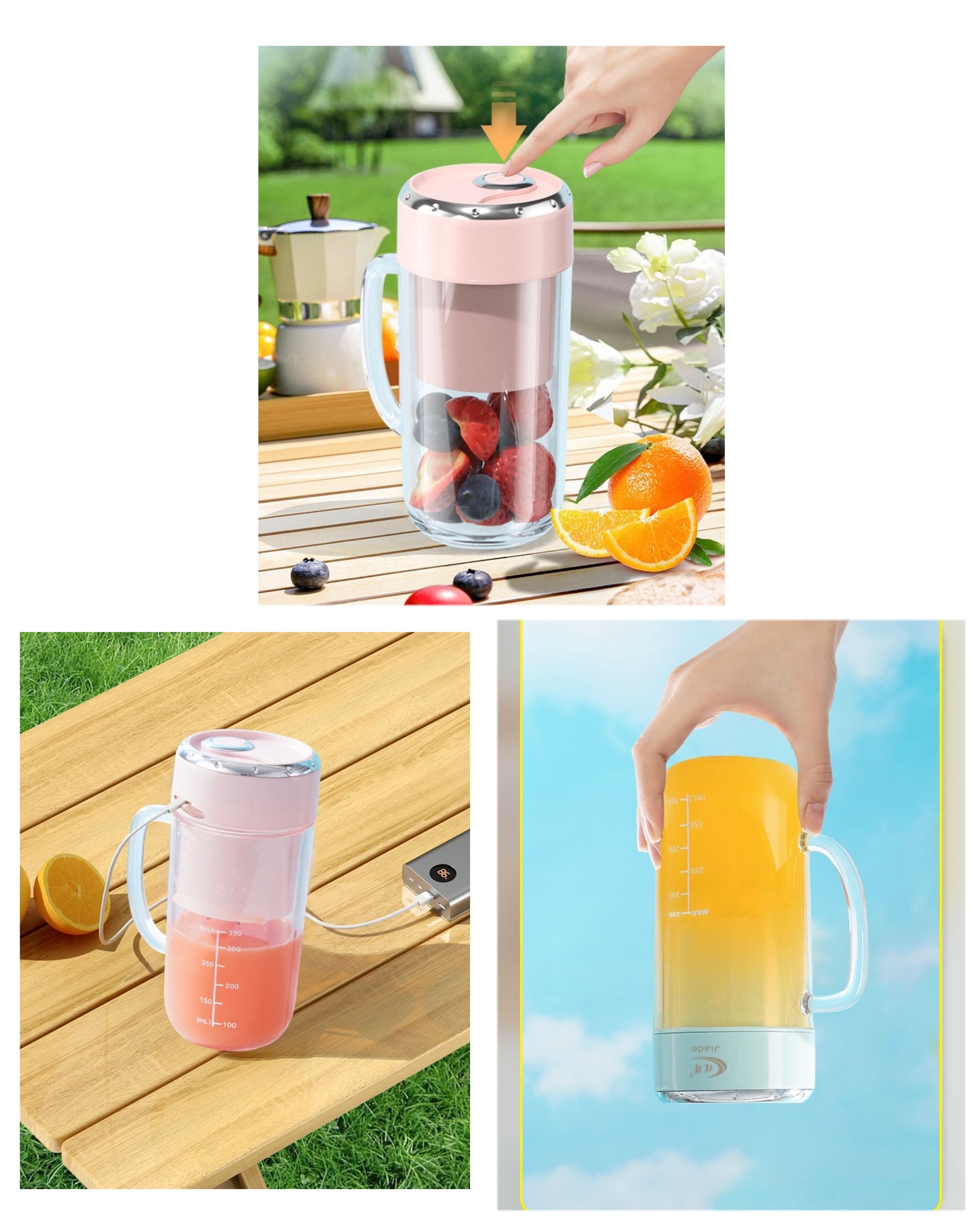 Portable cup blender