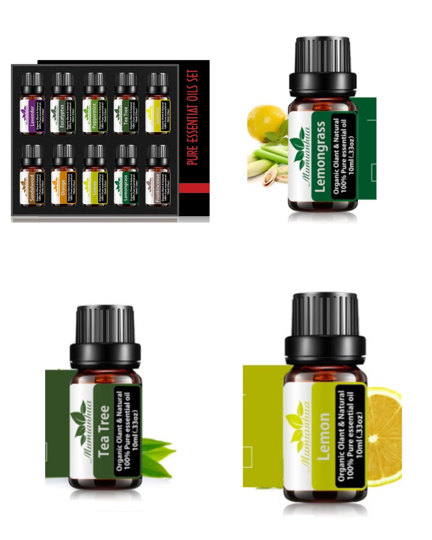 10 pc organic essential oil