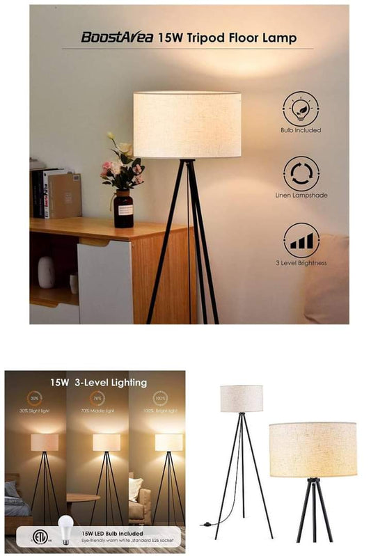 Tripod floor lamp