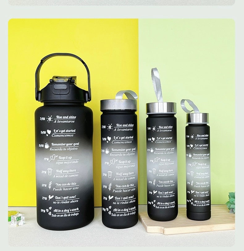 Motivational water bottles 4 set