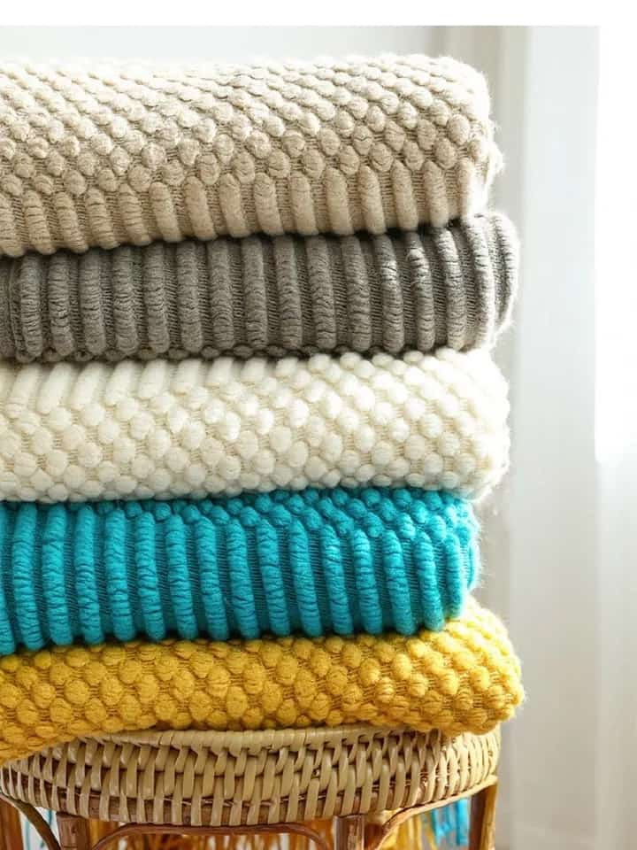 WARM KNITTED BLANKETS