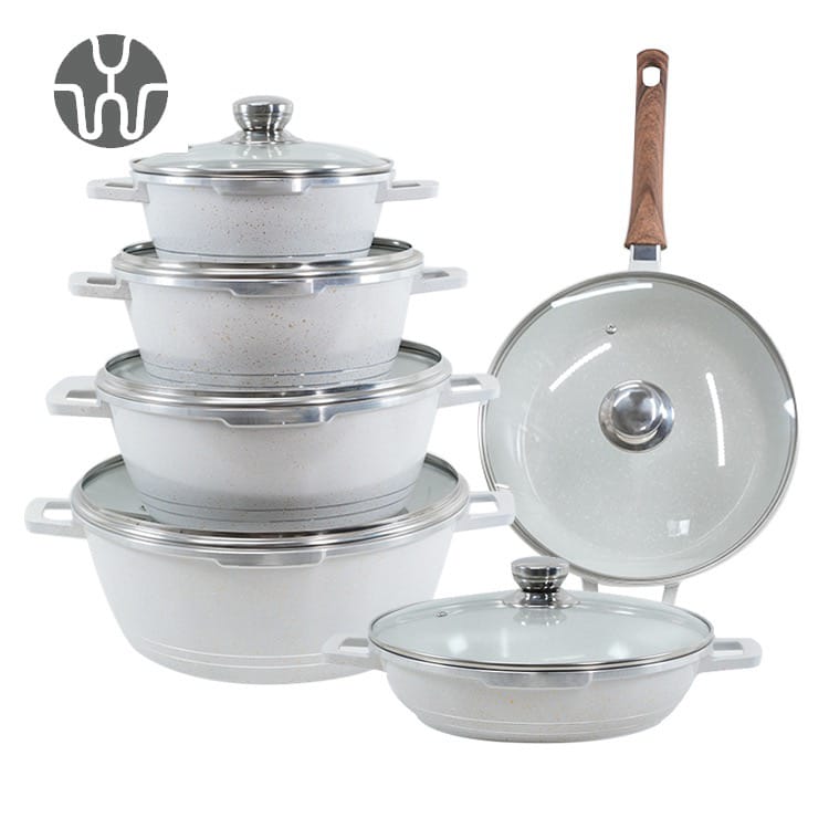 Die cast Granite cookware set