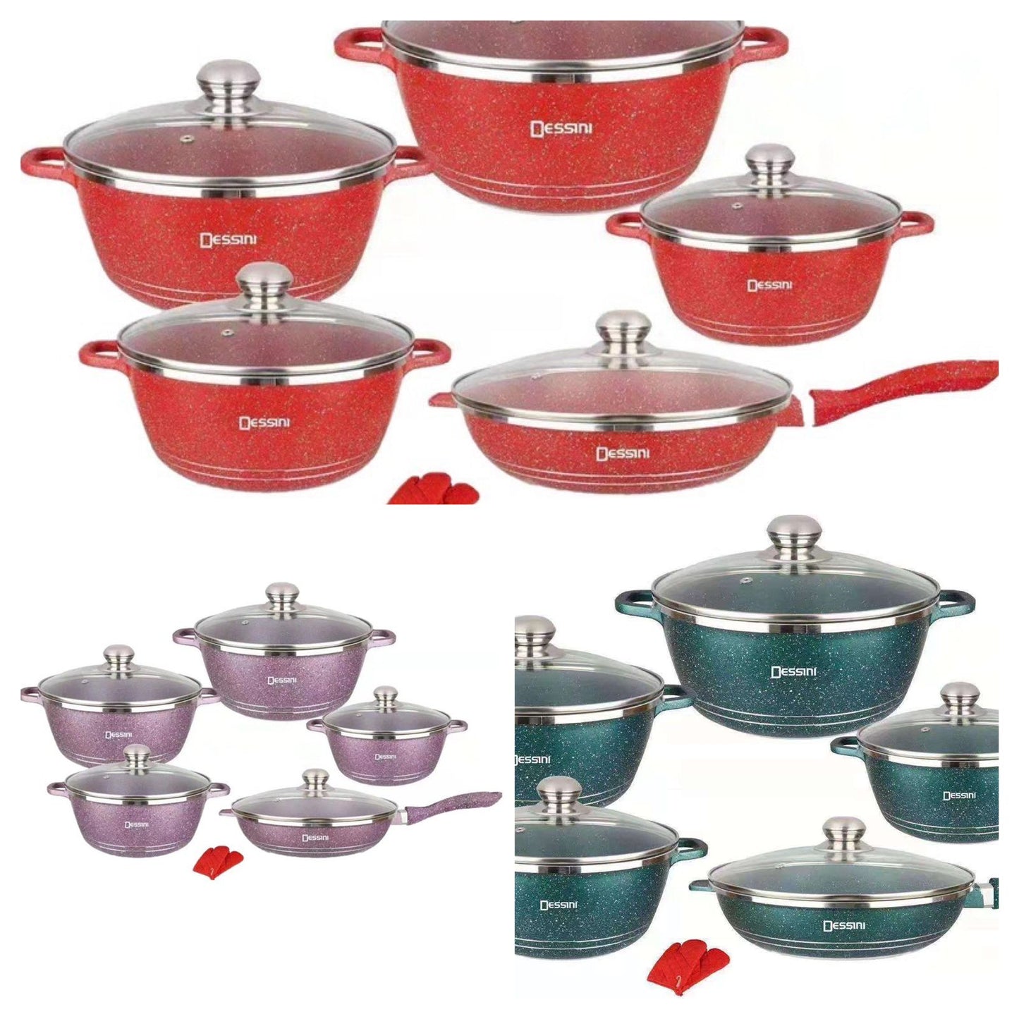 12 in 1 Dessini Cookware Set